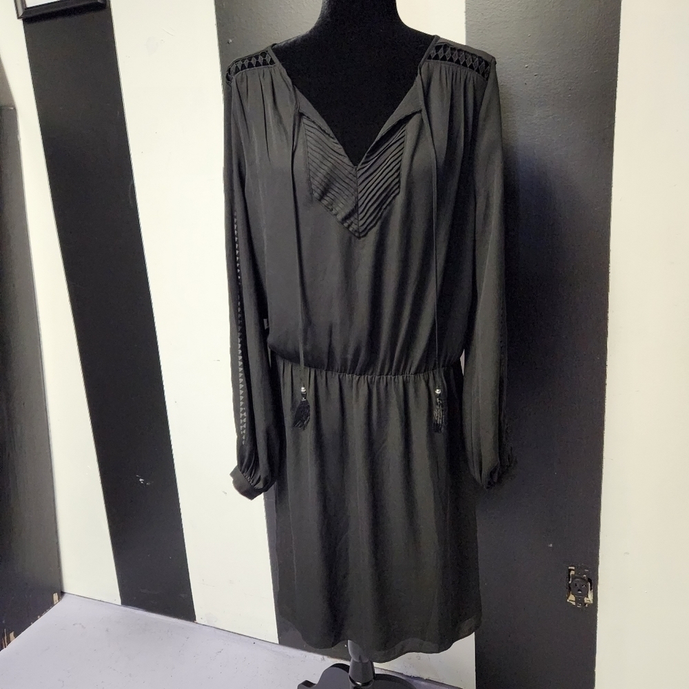 NWT Gothic flowy stretch waist dress